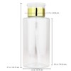 10oz Gold Push-Down Dispenser Bottle - 1 Bottle - Empty