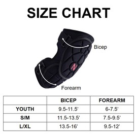 Norespnea Baseball Elbow Guard, Baseball Elbow Guard Youth/Adult, Elbow Pads for Softball/Baseball, Baseball Protective Gear, Softball-Baseball Elbow Guard-Black(Youth)