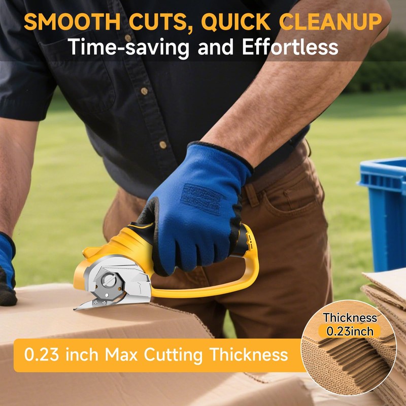 Cordless Electric Scissors, Rechargeable Power Cardboard Cutter, 1500 Mah Heavy