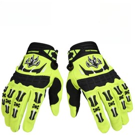 TATACLEA Touch Screen Motocross Racing Gloves,Motorcycle Riding Bike Gloves,for Men & Women,Breathable Lightweight,for Cycling,Climbing,Outdoor Mountain Riding Glove(Fluorescent Green)