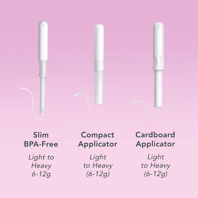 Rael Super Compact Tampons made with Organic Cotton, BPA-Free (36