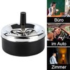 1 x QUALSEN ashtray with lid, rotating ashtray, large ashtray