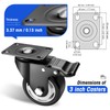 Caster Wheels - 3 Inch Casters Set of 4 Heavy