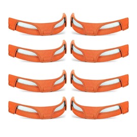 AALlyn 8-Pack Safety Helmet Welding Hood Sweat Absorbers, Cotton Breathable Sweatproof Replacement Pads for Safety Helmets, Washable Sweatproof Cotton Pads (Yellow)