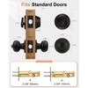 Probrico 4Pack Oil Rubbed Bronze Door Knob and Single Cylinder