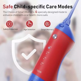COSLUS 150Ml Kids Oral Irrigator Water Flosser 4 Modes Ergonomic Design Portable"