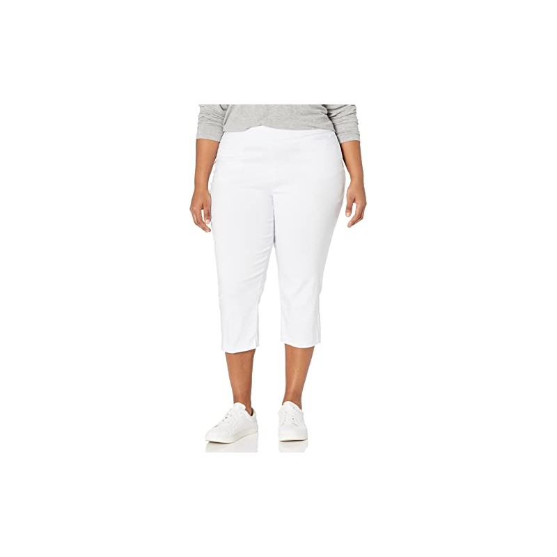 Briggs New York Womens Plus-Size Pull On Capri Pocket Casual