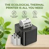 Qigreesol 58mm Portable Thermal Printer with 5 Rolls, POS Receipt