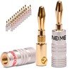 NEXMEX Banana Plug 4 mm – 24 Pieces Plugs as