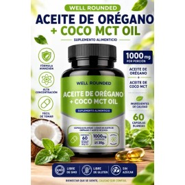 Aceite De Orégano Y Aceite De Coco Mct Oil Kit De 2 Frascos                                                                                           