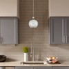 TLOLGT Modern Brass Pendant Light Antique Delicate Decorative Pattern Glass