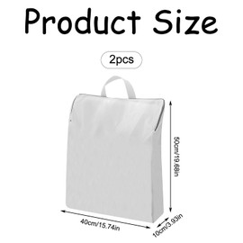 Bojueshaw 2pcs Large Size Mesh Laundry Bags,Mesh Laundry Bags with Handles,Reusable Washing Laundry Net for Home Dorm Hotel Travel Use