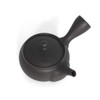 NAOKI TAKEMOTO - Japanese Tea Pot Tsuba Maruba. Black, Tokoname