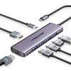 Docking Station, Lemorele 7 in 1 Dual Display Aluminiumgehäuse Adapter