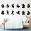 DEIKOKA Removable Knight Wall Sticker Viking Warrior Wall Decals Peel
