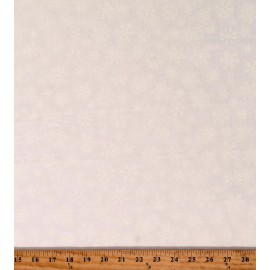 Northcott Cotton Snowflakes Winter Christmas White Fabric Print by Yard D303.71