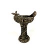 Solid Rock Stoneworks Eye on Sparrow Birdbath- 15in Tall- Autumn