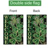Louise Maelys St Patricks Day Garden Flag Lucky Shamrock Welcome