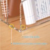 Sezanrpt Acrylic File Holder 2 Compartment, Clear Desk File Organizer,