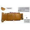 Combination Wallet for Men and Women, Unisex, High-Quality Leather Credit