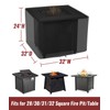 NUPICK 30 Inch Square Fire Pit Cover for Propane Fire