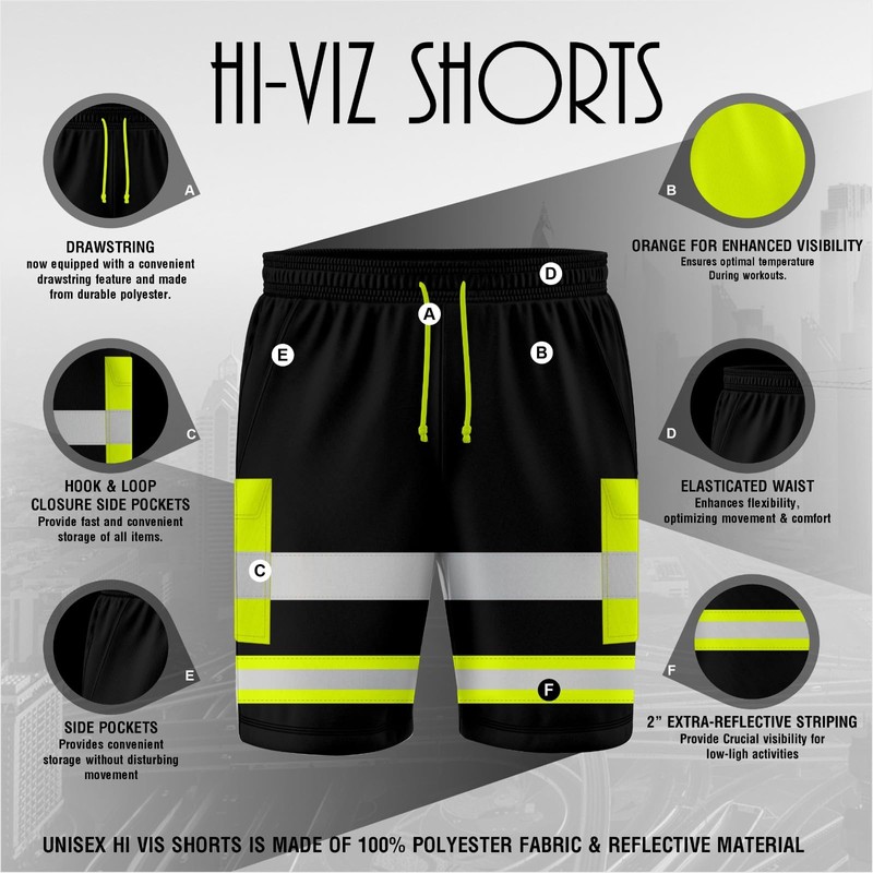 mymixtrendz Mens Reflective High Visibility Hi Viz Safety Work Wear