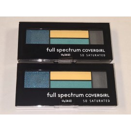 COVERGIRL New! Lot Of 2 Covergirl So Saturated Quad Palette Eclipse 0.06 oz. 4 Shades Full