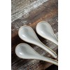 LYEOBOH Asian Soup Spoons, 6.5 inch Ceramic Soup Spoon Set