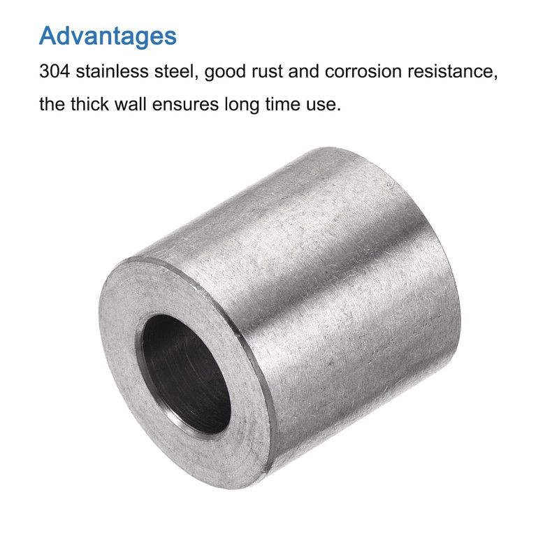 sourcing map Welding Coupling 304 Stainless Steel 1/8 NPT Female