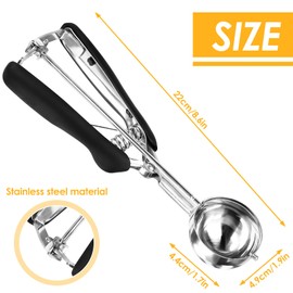 Ice Cream Ball Spoon Professional Ice Cream Spoon Ice Cream Scoop Scoop Rationer Ice Cream Stainless Steel Cromargan Polished