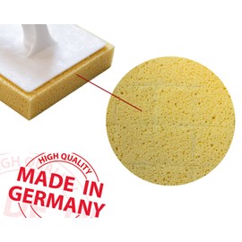 Kronen Hansa 3 x Reibfix Tile Washboard with Hydro Sponge Cover for Washing Tiles (Tile Sponge, Cleaning Board, Gridded, Made in Germany, 140 x 280 mm, Thickness 30 mm)