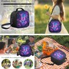Kxyudcn Purple Butterfly Backpack with Lunch Box 1St Grade Backpack
