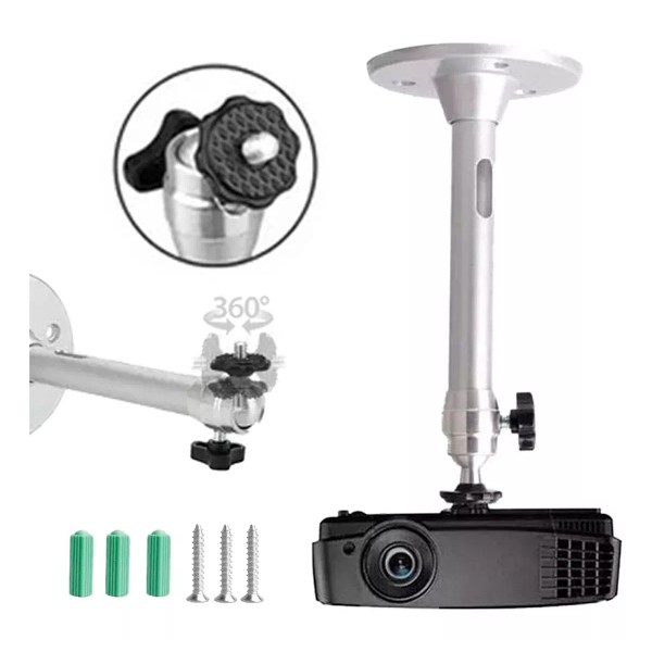 Genérica Soporte Universal 360° Para Proyector De Pared Y Techo