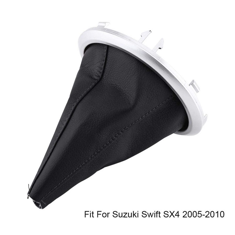 Gear Shift Stick Lever Gaiter Cover, Car Black Manual Transmission