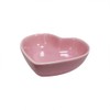 Yuauy 6 pcs Pink Heart Shaped Porcelain Soy Sauce Dish