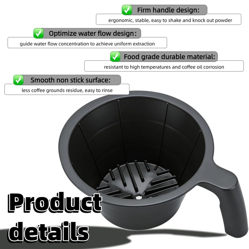 Mengfan 38766.0002 Filter Holder Replacement for Brew Funnel Basket Coffee