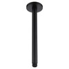 12 Inch Ceiling Mounted Shower Arm with Large Flange, Matte