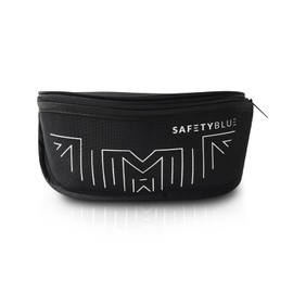 SafetyBlue Soft Glasses Pouch Case –Keep Your Eyewear Safe – With Anti-Scratch Lining To Protect Your Eyeglass Lenses – Strong and Lightweight – With Two Carabiner Loops