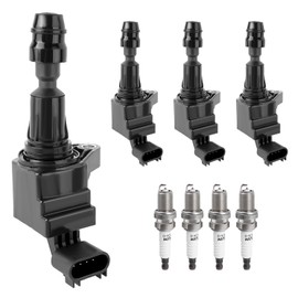 Ignition Coil Pack Spark Plugs fit for 2.0L 2.2L 2.4L Chevy Equinox Malibu Cobalt HHR, GMC Terrain, Buick LaCrosse Regal Verano, Pontiac G6, Saturn Vue, 2010 2011 2012 2013 2014 2015 2016 2017