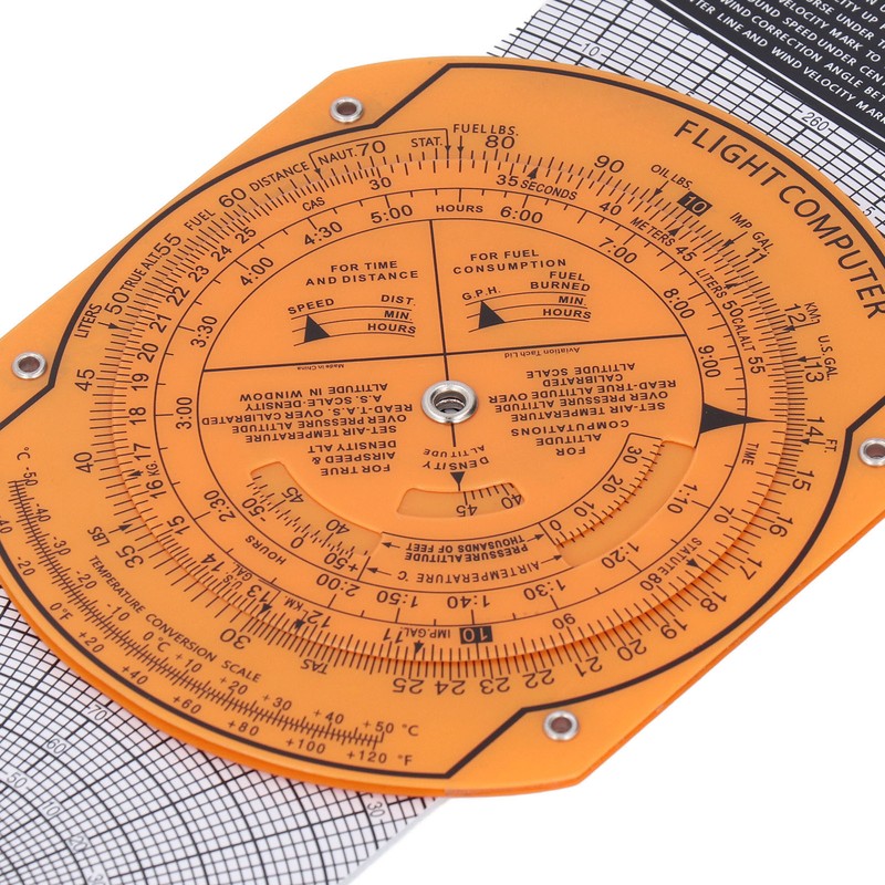 Flight Computer Aviation Pilot Flight Calculator Plastic Military Navigation Training