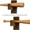 Shiwaki Baseball Bat Rack, Brown Wooden Shelf, Hanging Baseball Bat