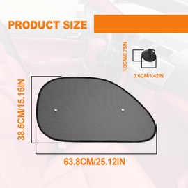 2 PCS Car Accessories Side Window Sun Shade, Glare and UV Rays Protection for Your Child, with Sun UV Protection, Reduce Damage from Direct Bright Sunlight and Heat, Universal Car Window Shade