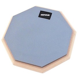 keepdrum DP-GY Drum Practice Pad Grey 8 mm Thread