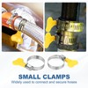 PATIKIL 30 Pcs 18-32mm Stainless Steel Hose Clamp Adjustable Bolt