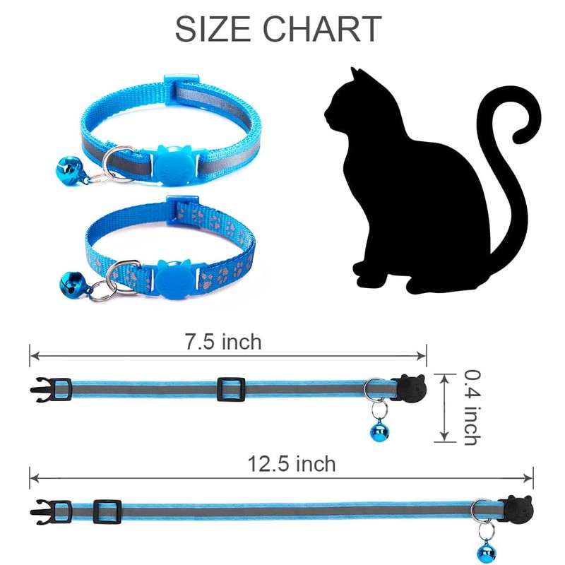 Yellow Cat Collar Breakaway, [2 Pack] Break Away Kitten Collar