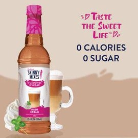 Skinny Syrup Irish Cream Syrup - 0 Calories, 0 Sugar, Sweet Beverage