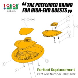 10L0L Club Car Precedent Steering Wheel Scorecard Holder with a pen holder oem 103724503