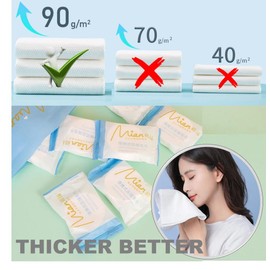 QUALIALL Compressed Towel Tablets, Portable Travel Washcloth for Camping Hiking Backpacking or Traveling, Disposable Reusable, Extra Large and Thick (23.6" X 11.8")