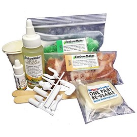 EcoLureMaker Soft Bait Lure Making Kit: 40+ Lures, 50+ Combinations, Complete Kit with Instructions