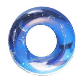 Float Ring for Adults, Exhilarating, For Water Playing, O-Shaped, Swimming, Beach, Pool, Swimming, Summer Vacation, Outdoor Activities (Whale & Handle Included)